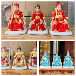 [6inch] Tượng Ông Táo Bà Táo Bằng Đá Nhập Hàng Cao Cấp Cao 15cm