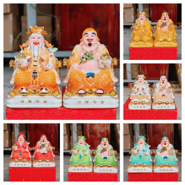 [10inch] Tượng Thần Tài Thổ Địa đá Việt Nam cao 25cm (Mẫu lưới)