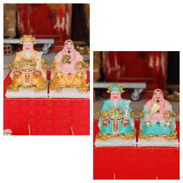 Tượng Thần Tài Thổ Địa đá Việt Nam – Mẫu Phú quý đeo dây chuyền cao 16cm