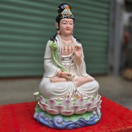 Tượng Đại Thế Chí Bồ Tát bằng sứ Đức Hóa 14inch
