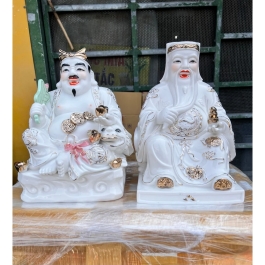 [8inch] Tượng Thần Tài Thổ Địa Sứ Đức Hóa Nhập Khẩu Cao Cấp 8inch - Cao 22cm