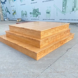 Bàn kê, bục kê, đặt bàn thần tài thổ địa bằng gỗ sồi 100% Ngang 89cm x Sâu 89cm - Màu vàng nhạt