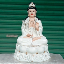 Tượng Đại Thế Chí Bồ Tát Bằng Sứ Đức Hóa 3 cỡ: 12inch, 14inch, 16inch