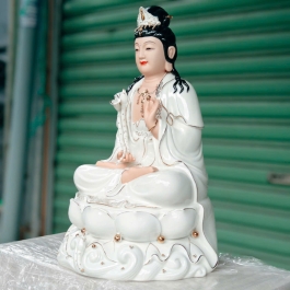Tượng Đại Thế Chí Bồ Tát Bằng Sứ Đức Hóa 3 cỡ: 12inch, 14inch, 16inch