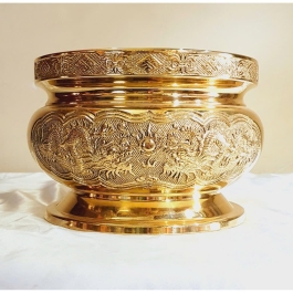 Bát Nhang Bằng Đồng (4 Cỡ) thương hiệu Vĩnh Tiến nguyên chất - Cỡ 3 (Cao 11cm)