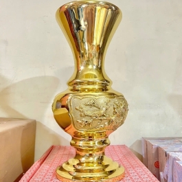 Bình Bông Mai Liễu Bằng Đồng Thương Hiệu Vĩnh Tiến Cao 21cm [BBML-1.5] 