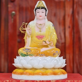 Tượng Quan Thế Âm Bồ Tát bằng đá nhập khẩu cao cấp cao (2 cỡ cao: 31cm và 43cm)