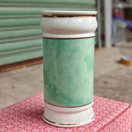 Ống đựng nhang họa tiết đá hoa cương màu xanh lá (3 cỡ)