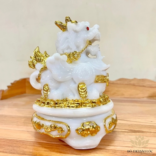 Tượng Tỳ Hưu phong thủy để bàn thờ thần tài hoặc bàn làm việc- cỡ nhỏ cao 16cm