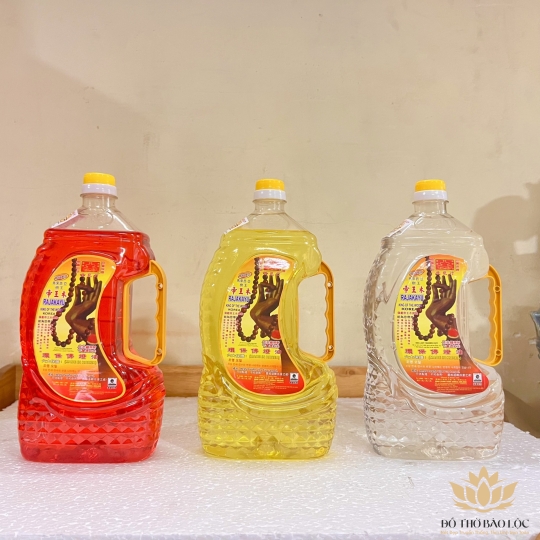 Dầu Cát Tường lưu ly 1.2kg màu vàng dùng trong thờ cúng