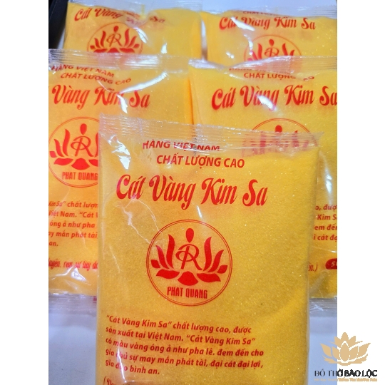 Cát Kim Sa, Cát Vàng Lư Hương – Tro Vàng Để Bát Hương Thờ 500g