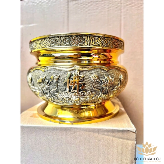  Bát Nhang Bằng Đồng Thương Hiệu Vĩnh Tiến Cao 13cm x DK 20cm [BH4]