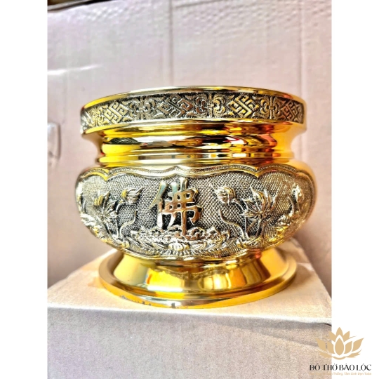  Bát Nhang Bằng Đồng Thương Hiệu Vĩnh Tiến Cao 13cm x DK 20cm [BH4]