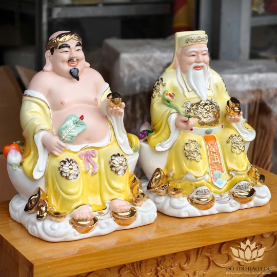 [A5] Tượng Thần Tài Thổ Địa Bằng Sứ Đức Hóa Nhập Khẩu Cao Cấp 2 cỡ