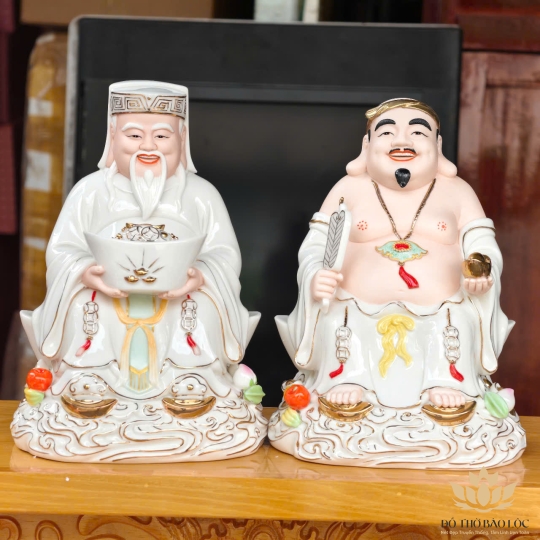 [A9] Tượng Thần Tài Thổ Địa Bằng Sứ Đức Hóa Nhập Khẩu Cao Cấp 2 cỡ