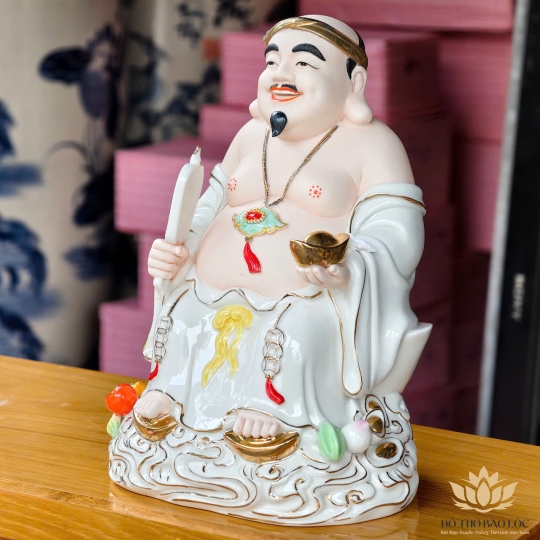 [A9] Tượng Thần Tài Thổ Địa Bằng Sứ Đức Hóa Nhập Khẩu Cao Cấp 2 cỡ