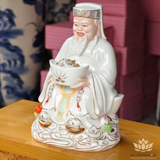 [A9] Tượng Thần Tài Thổ Địa Bằng Sứ Đức Hóa Nhập Khẩu Cao Cấp 2 cỡ