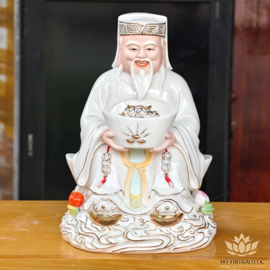 [A9] Tượng Thần Tài Thổ Địa Bằng Sứ Đức Hóa Nhập Khẩu Cao Cấp 2 cỡ