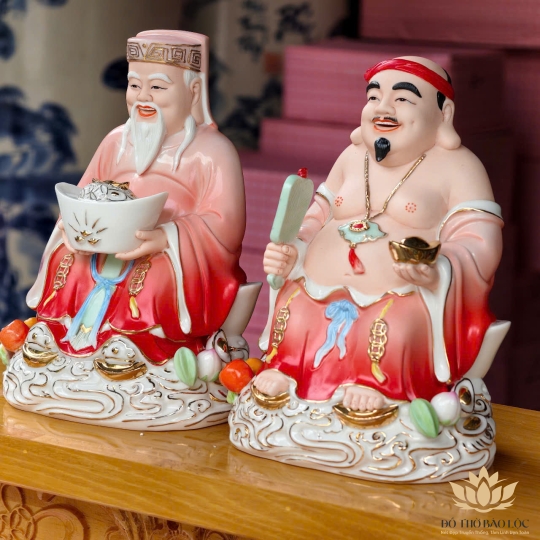 [A9] Tượng Thần Tài Thổ Địa Bằng Sứ Đức Hóa Nhập Khẩu Cao Cấp 2 cỡ