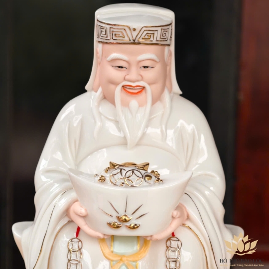 [A9] Tượng Thần Tài Thổ Địa Bằng Sứ Đức Hóa Nhập Khẩu Cao Cấp 2 cỡ