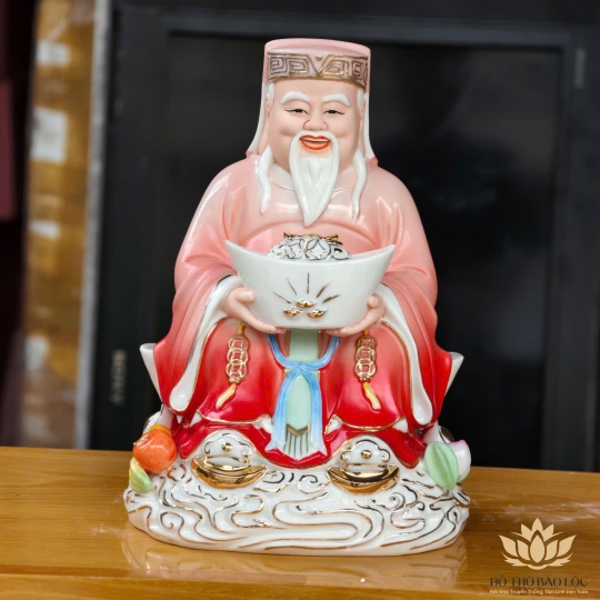 [A9] Tượng Thần Tài Thổ Địa Bằng Sứ Đức Hóa Nhập Khẩu Cao Cấp 2 cỡ