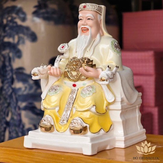 [A6] Tượng Thần Tài Thổ Địa Bằng Sứ Đức Hóa Nhập Khẩu Cao Cấp 2 cỡ