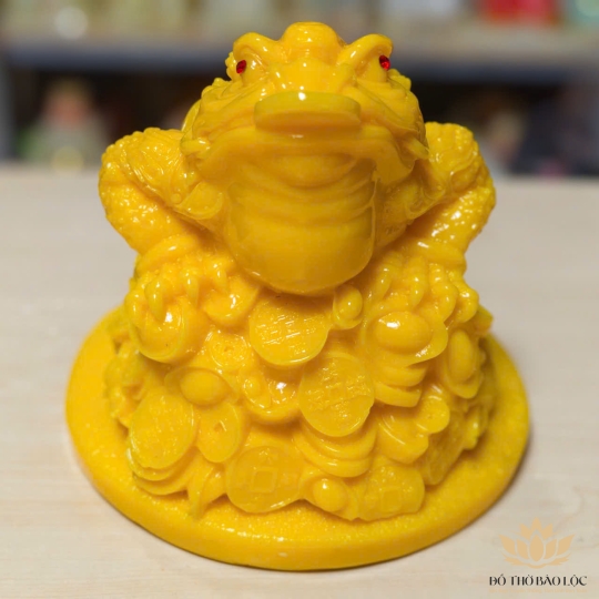 Tượng Thiềm Thừ Phong Thủy – Cóc Để Bàn Thờ Chiêu Tài Lộc cao 20cm