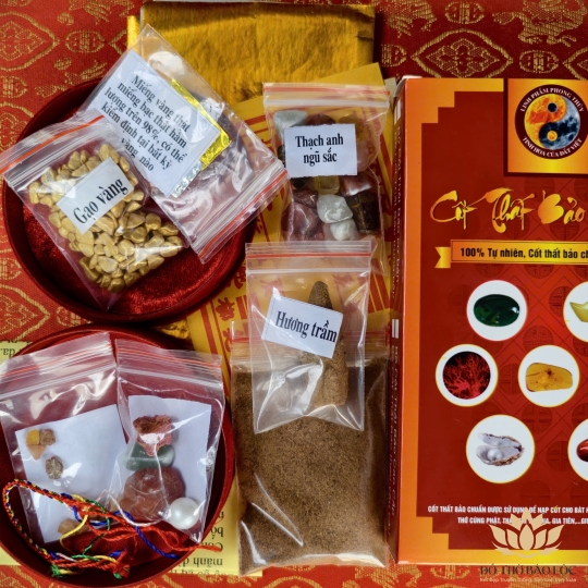 Bộ Cốt Thất Bảo Chuẩn 100% - Cốt Bát Hương - Cốt Tượng Thần Tài