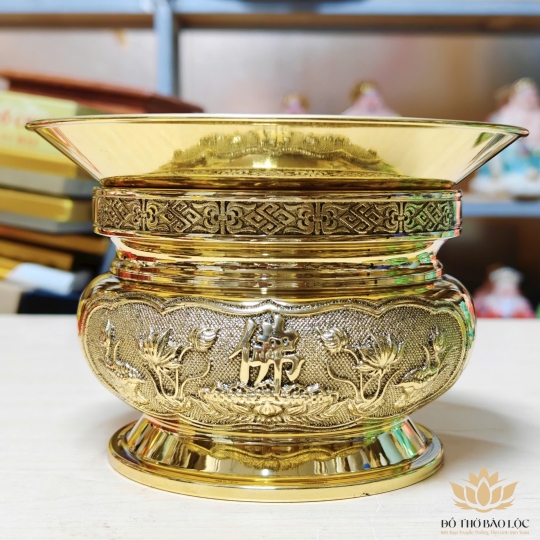 Khay hứng tàn nhang, vỉ khay hứng tàn nhang lư bát hương thờ cúng chất liệu đồng