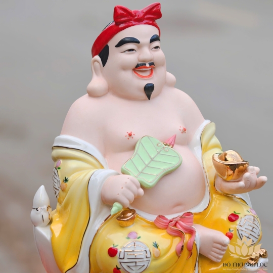 Tượng Thần Tài Thổ Địa sứ đức hóa cao cao cấp nhiều kích cỡ (4 màu: Đỏ, Xanh, Vàng, Trắng)