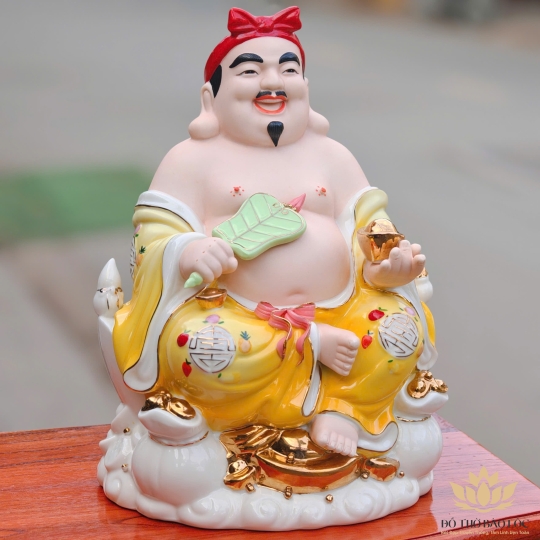 Tượng Thần Tài Thổ Địa sứ đức hóa cao cao cấp nhiều kích cỡ (4 màu: Đỏ, Xanh, Vàng, Trắng)