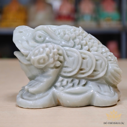 Tượng Cóc phong thủy chiêu tài, thu hút tài lộc bằng đá tự nhiên