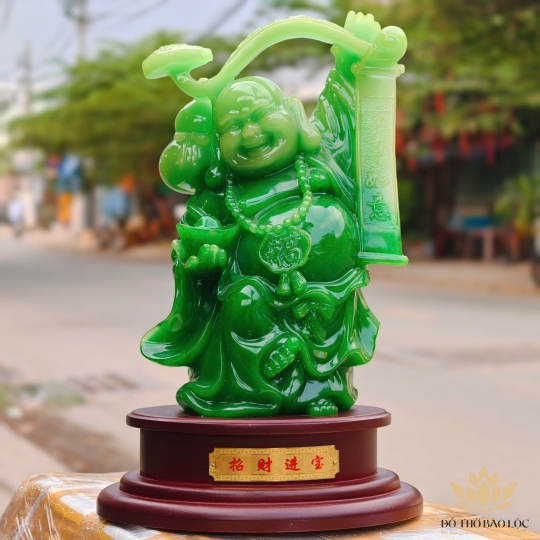 Tượng Phật Di Lặc Cát Tường Thu Hút Tài Lộc cao 33cm