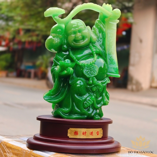 Tượng Phật Di Lặc Cát Tường Thu Hút Tài Lộc cao 33cm